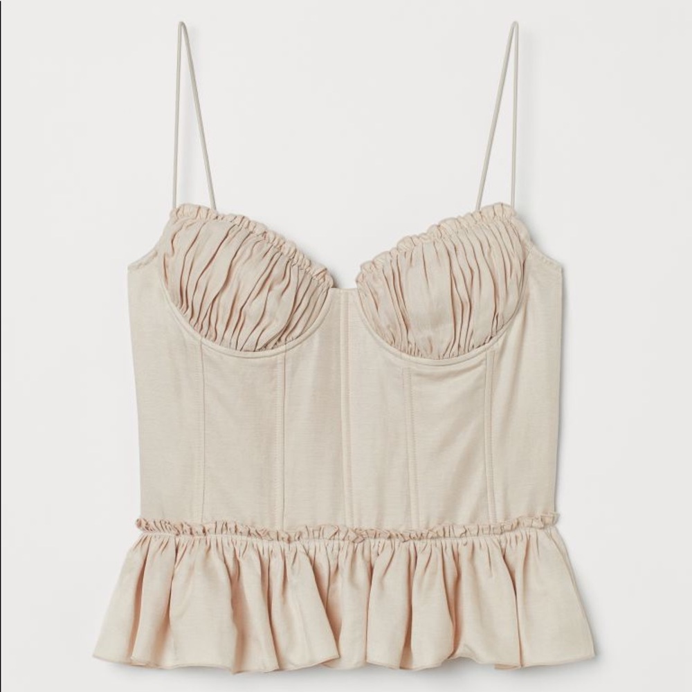 H&M Brock collection corset top
